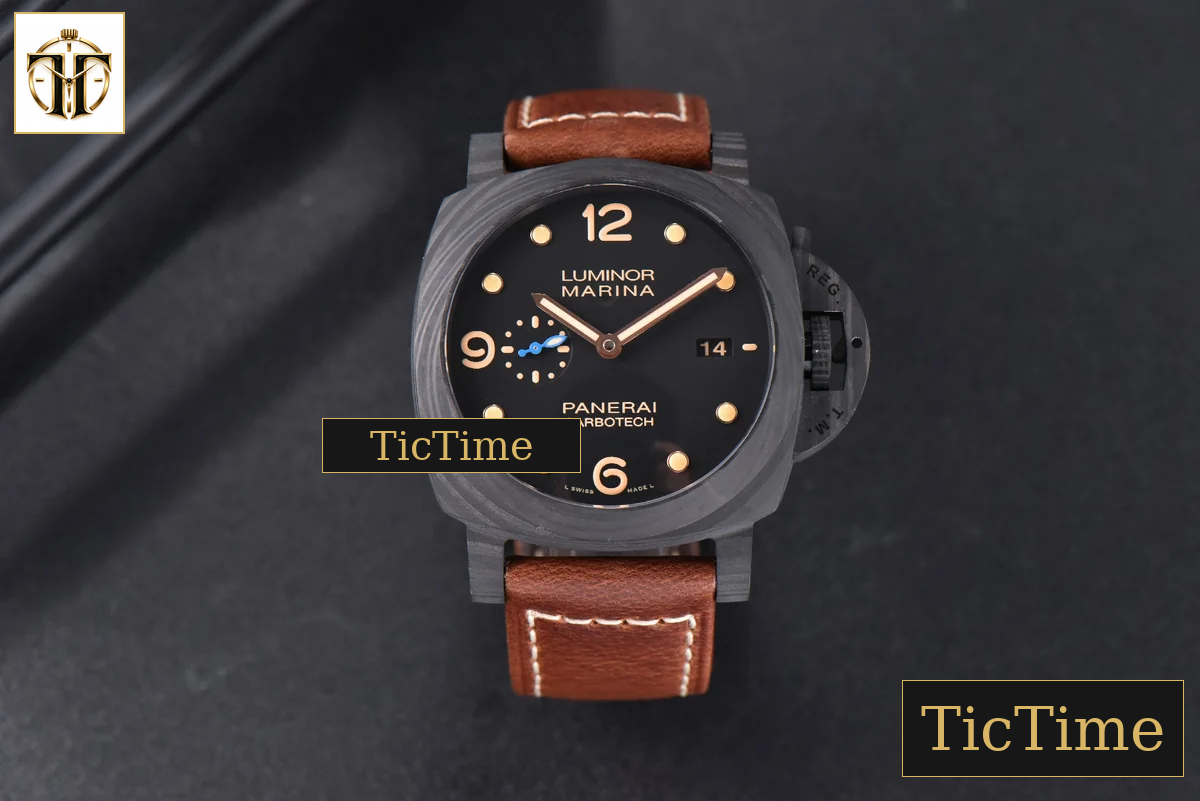 Luminor Carbotech Automatic PAM661 44mm VSF Black Dial Leather Strap P9010 — foto 3