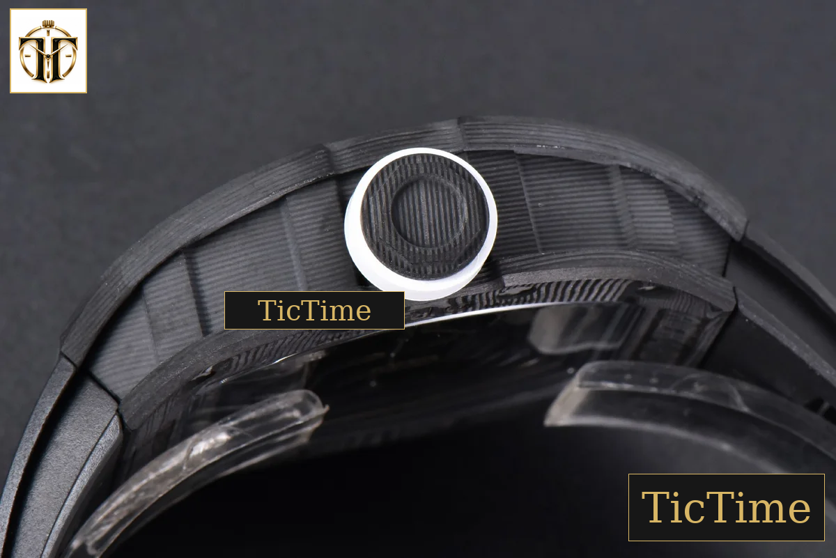 NTPT RM055 42mm RMF White Skeleton Dial Black Rubber Strap RMUL2 — foto 16
