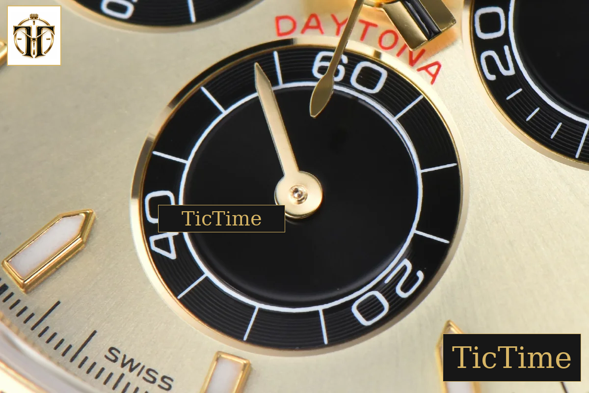Daytona 904L 126508 40mm BPF YG YG Dial Black Subdial YG Bracelet SH4131 — foto 9