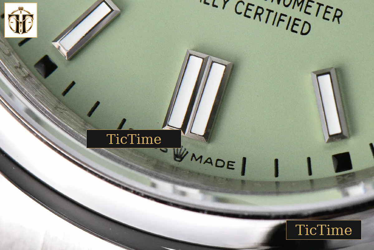 Oyster Perpetual 904L Pistachio 126000 36mm GMF Green Dial SS Bracelet VR3132 — foto 8