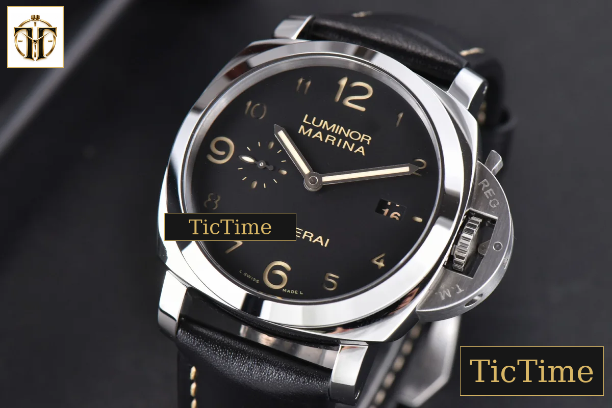 Luminor 1950 PAM320 44mm VSF Black Dial Leather Strap P9000 — foto 4