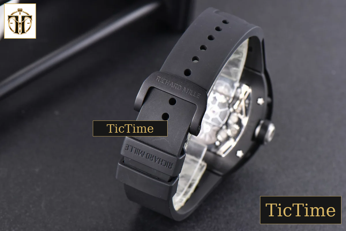 Tourbillon RM001 47mm JBF PVD Black Skeleton Dial Black Rubber Strap — foto 23