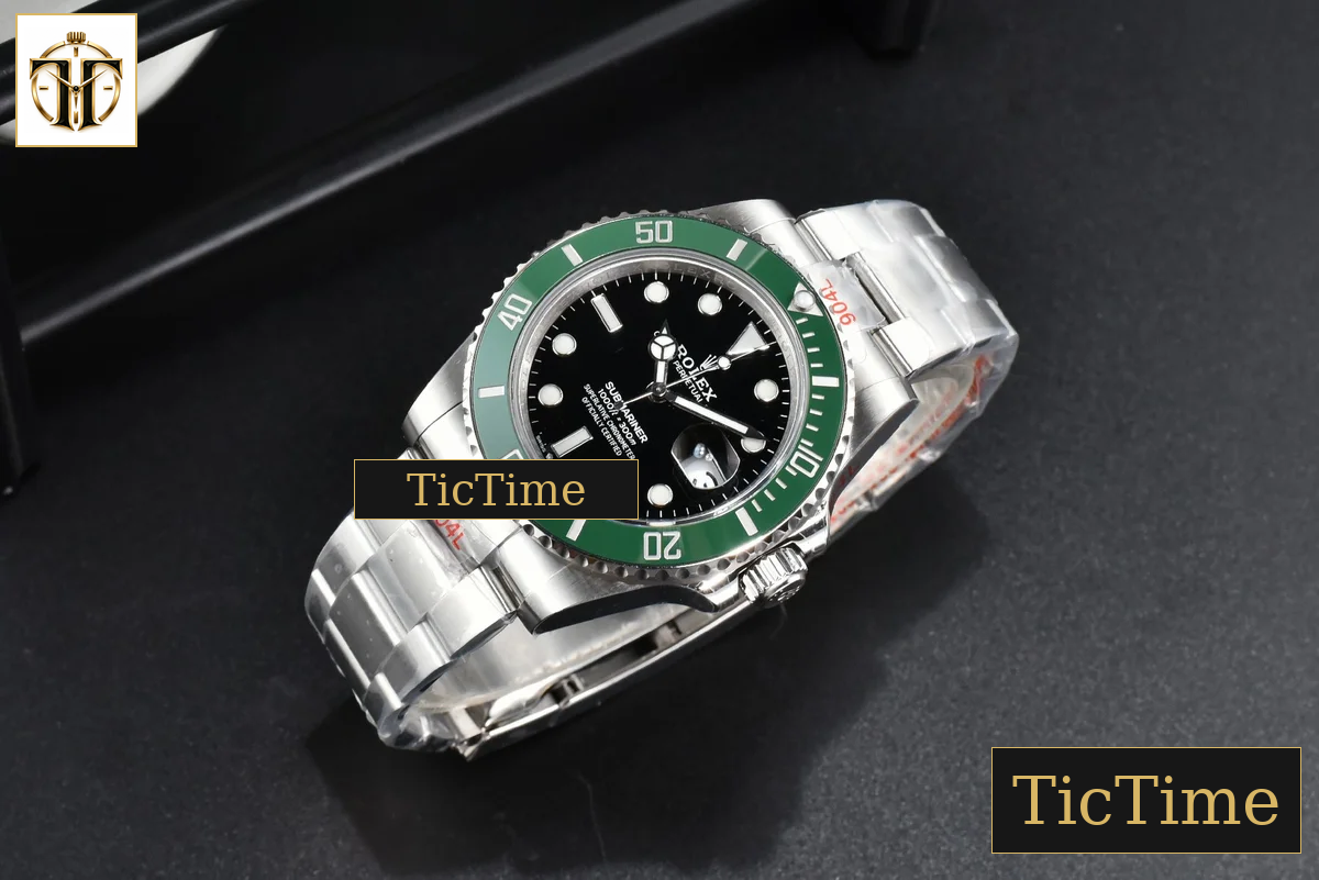 Submariner LV 126610 41mm GMF Green Ceramic Black Dial SS Bracelet VR3235 — foto 5