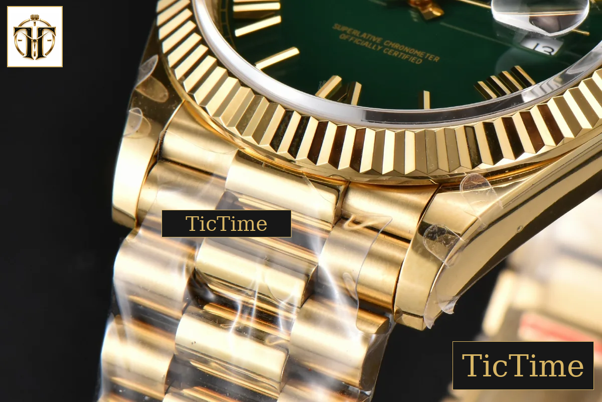 DayDate 904L 40mm BPF YG Green Dial YG Bracelet A2836 — foto 10