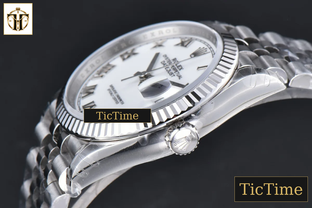DateJust 904L 126234 36mm VSF White Dial Roma Marker Jubilee Bracelet VS3235 — foto 12