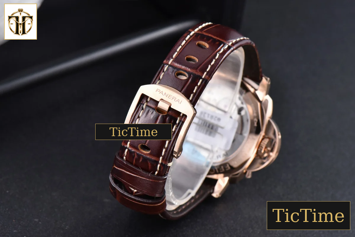 Luminor Due PAM1042 42mm VSF RG White Dial Brown Leather Strap P900 — foto 11