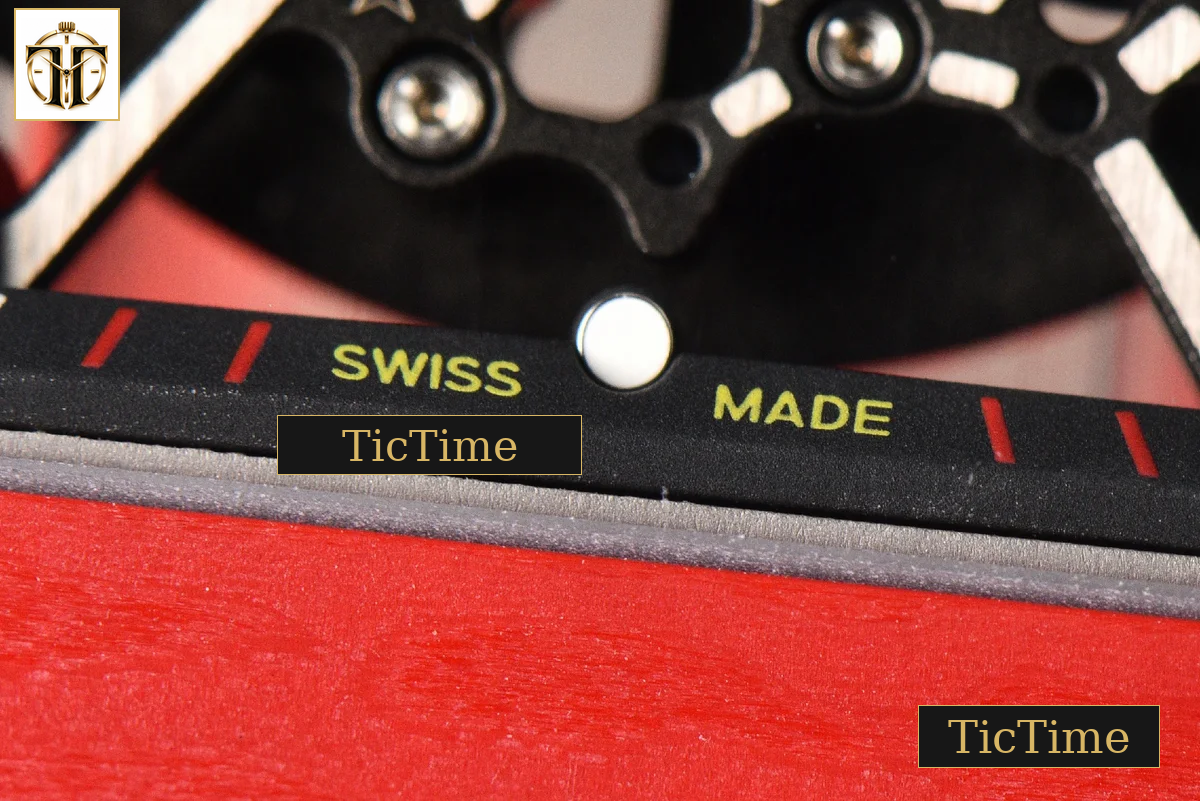 NTPT RM035-02 ZF Red Bezel Black Skeleton Dial Red Crown Red Rubber Strap V7 RMAL1 — foto 11