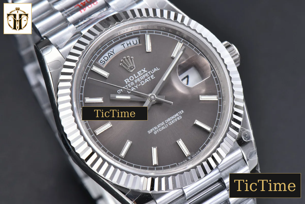 DayDate 40mm GMF Gray Dial Lume Marker President Bracelet A2836 — foto 13