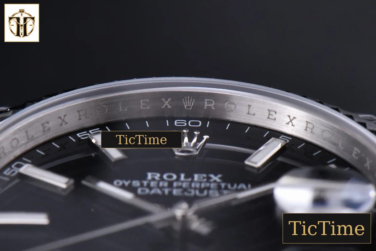 Datejust 41mm GMF SS Black Dial Lume Marker Fluted Bezel Jubille Bracelet VR3235 — foto 12