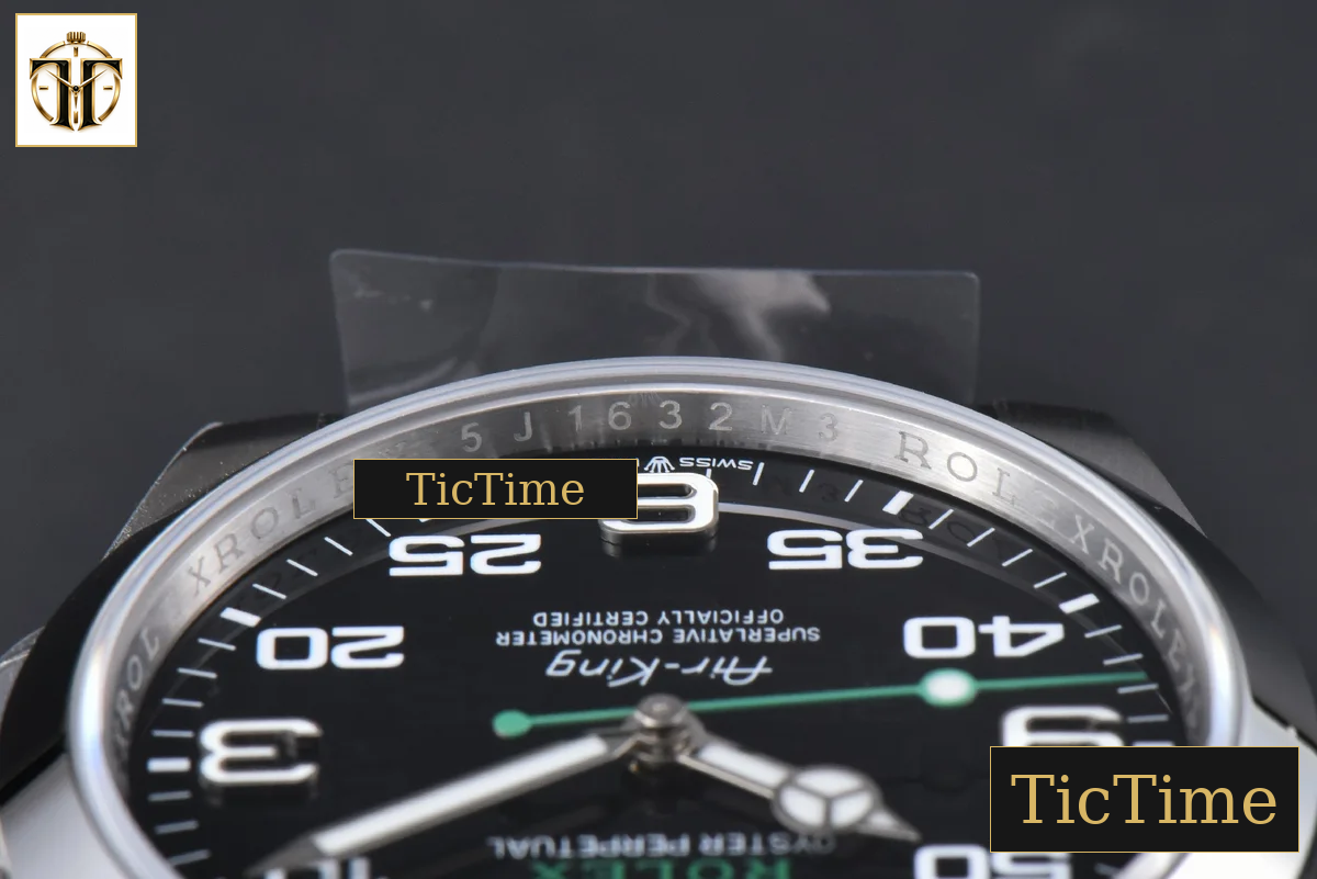 AirKing 904L 126900 40mm JVSF Black Dial SS Oyster Bracelet A3230 — foto 14