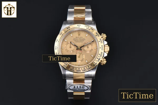 Foto frontal — Daytona 116503 Clean Factory YG/SS YG Dial Lume Marker YG/SS Bracelet 4130