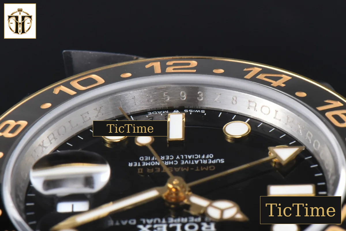 GMT Master II 904L 126713 40mm GMF YG/SS Black/Gray Bezel Black Dial Jubilee Bracelet SH3285 — foto 14