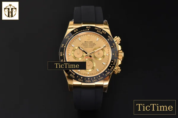 Foto frontal — Daytona 116518 BTF YG Ceramic YG Dial Oysterflex Strap SA4130