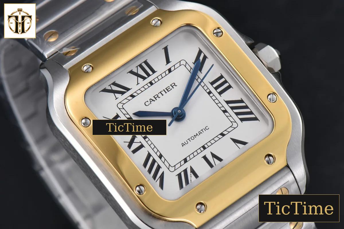 Santos de Cartier Medium 35mm BVF YG/SS White Dial YG/SS Bracelet Miyota 9039 — foto 13