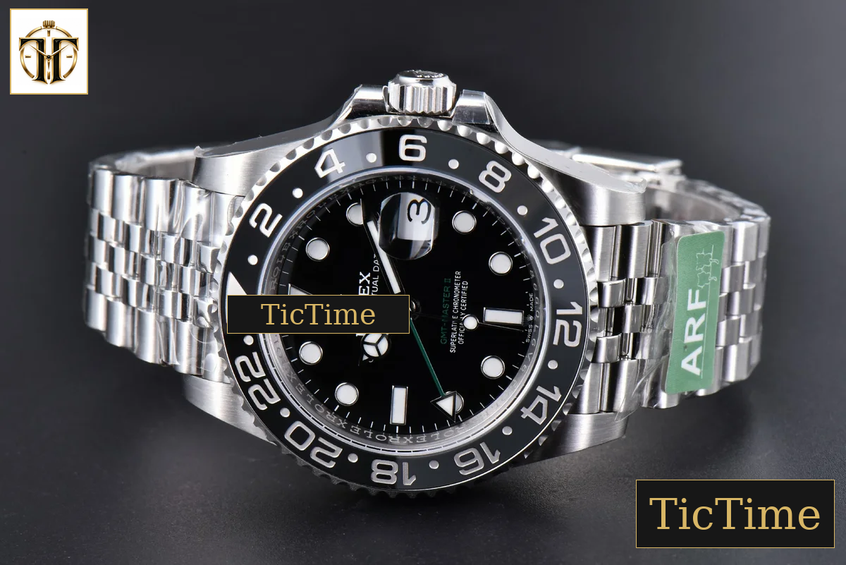 GMT Master II GRNR 126710 40mm ARF Black DIial Jubilee Bracelet DD3285 — foto 16
