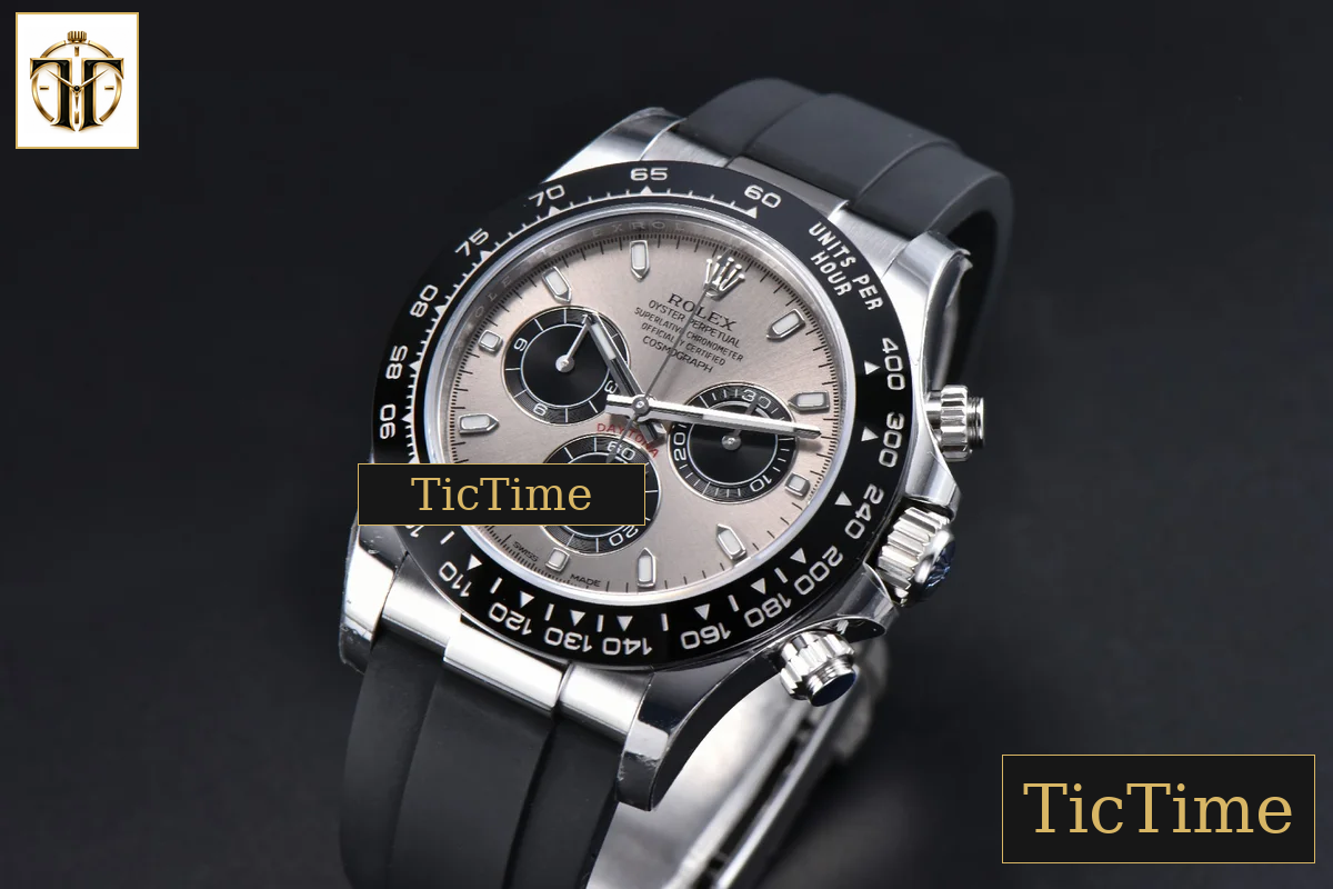 Daytona 904L 116519 40mm VSF Gray Black Subdial Oysterflex Strap DD4130 — foto 4