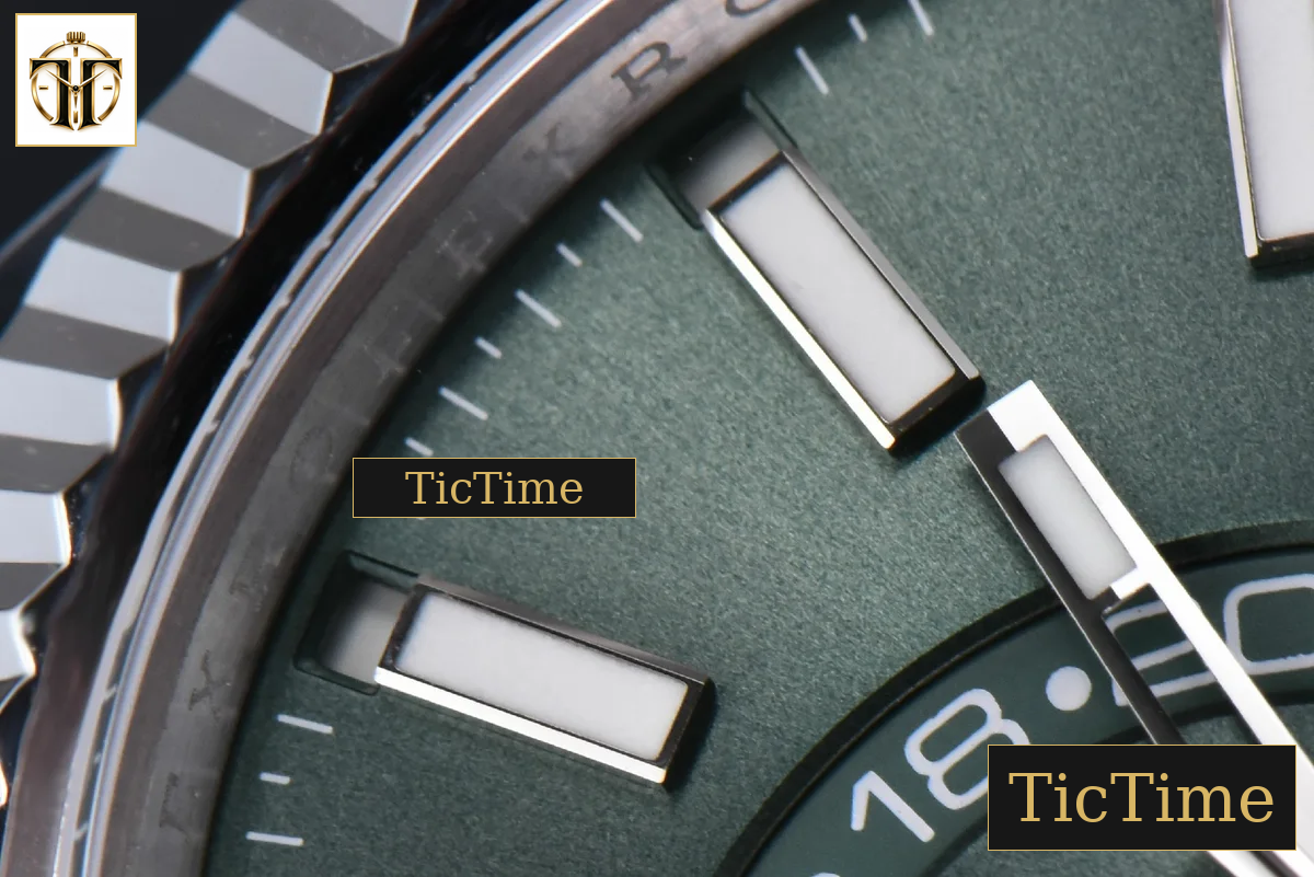 Sky-Dweller 904L 326934 42mm ZF Green Dial SS Bracelet A2824 — foto 7