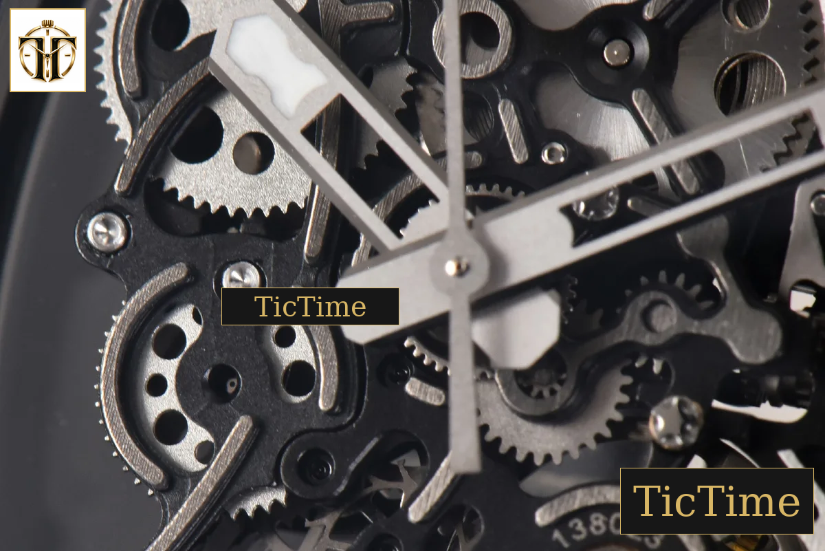 RM055 47.5mm BBRF Ceramic BBR Skeleton Dial Silver Hands Black Rubber Strap RMUL2 — foto 7
