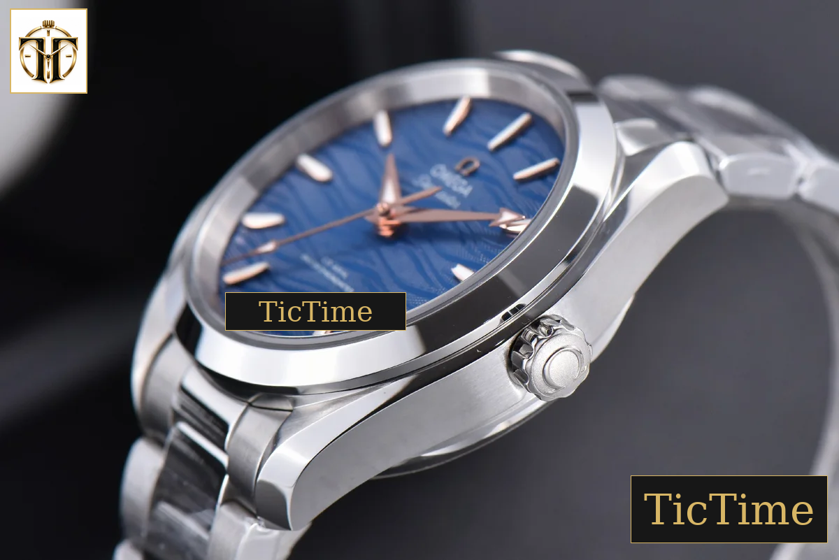 Aqua Terra 150M Ladies 34mm VSF Blue Dial RG Marker SS Bracelet A8800 — foto 11