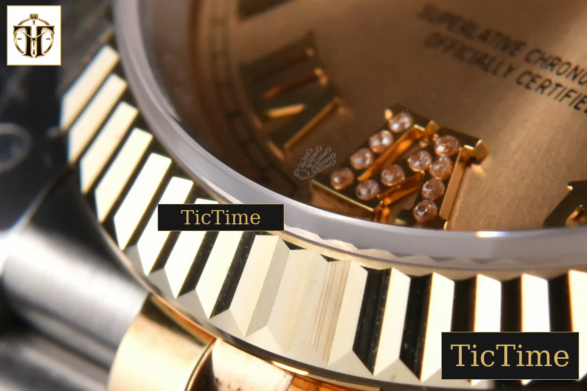 DateJust 904L 36mm GMF YG/SS Fluted Bezel YG Dial Diamond Roma Marker Jubilee Bracelet VR3235 — foto 13