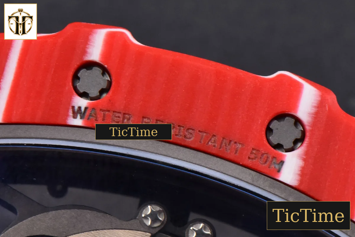 NTPT RM035-02 ZF Red Skeleton Dial Red Rubber Strap RMAL1 — foto 22