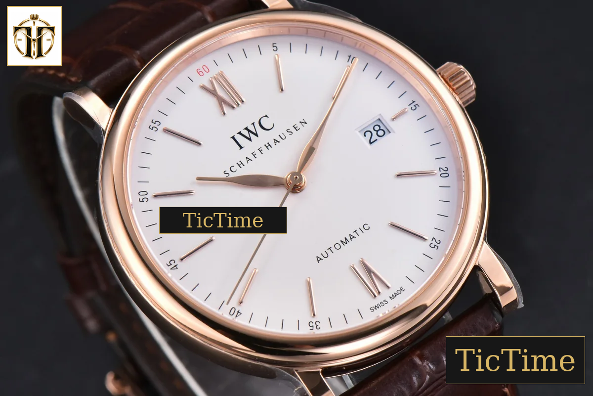 Portofino 40mm V7F RG White Dial RG Marker Brown Leather Strap A2892 — foto 12
