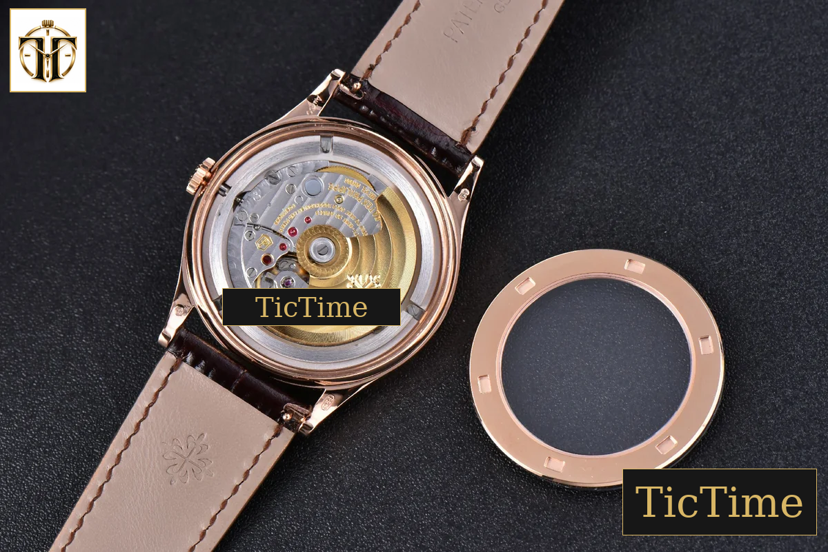 Calatrava 5296R 38mm ZF RG Ivory Dial Brown Leather Strap 9015 — foto 17