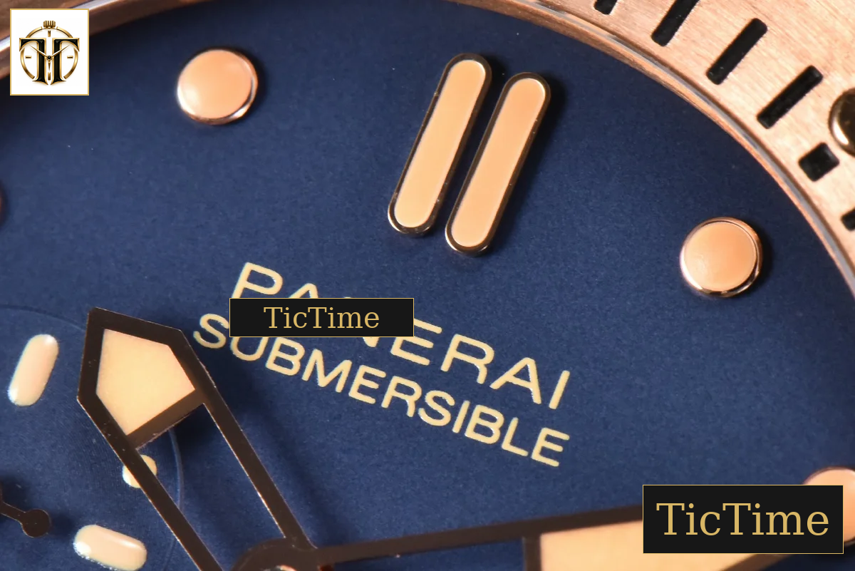 Submersible Quaranta PAM1074 42mm VSF Bronze Blue Dial Blue Leather Strap P900 — foto 5