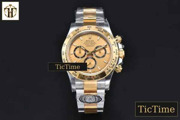 Foto frontal — Daytona 126503 40mm Clean Factory SS Gold Dial YG/SS Bracelet SH4131
