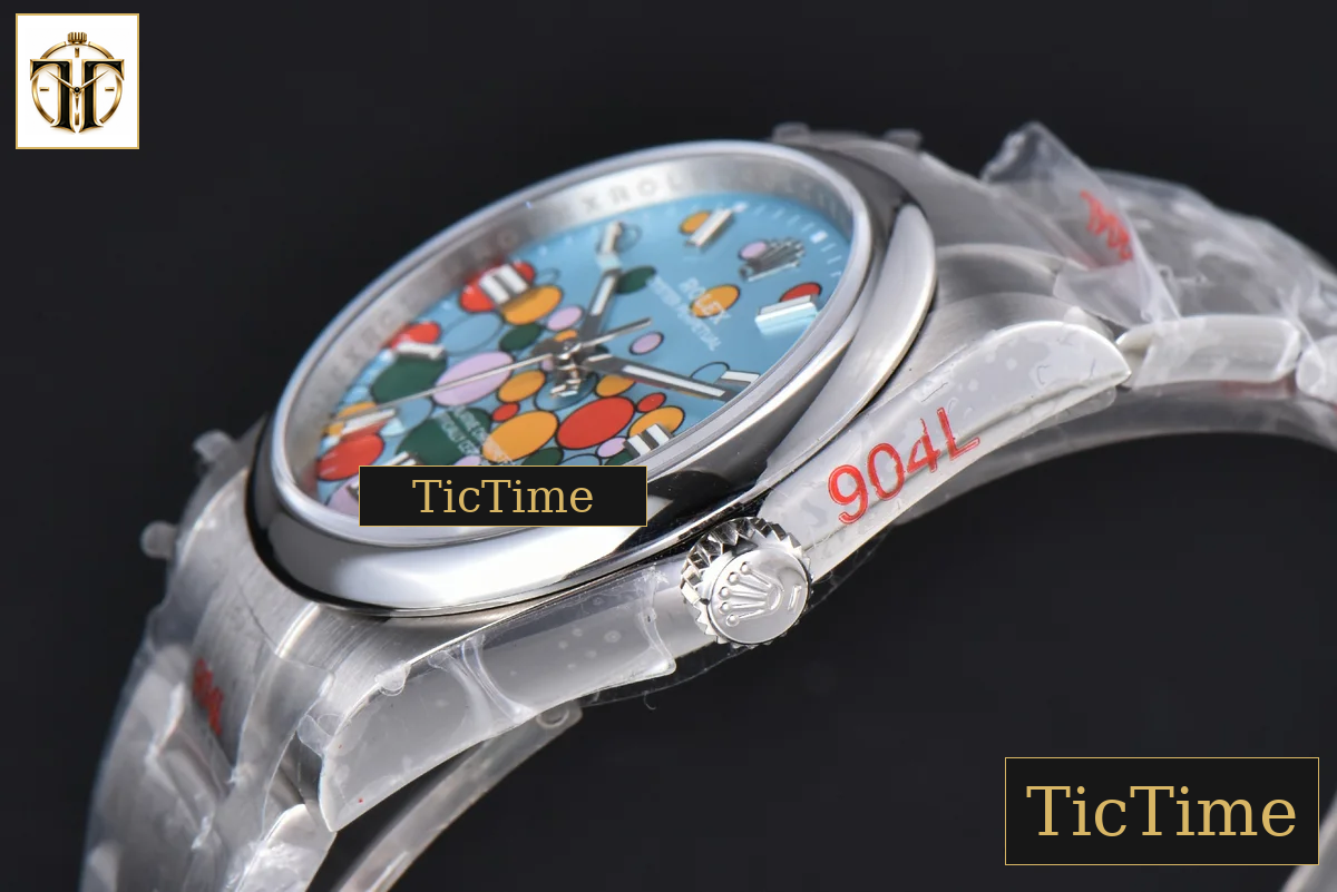 Oyster Perpetual 904L Smooth Bezel 126000 36mm GMF Tiffany Ballon Blue Dial SS Bracelet VR3230 — foto 11