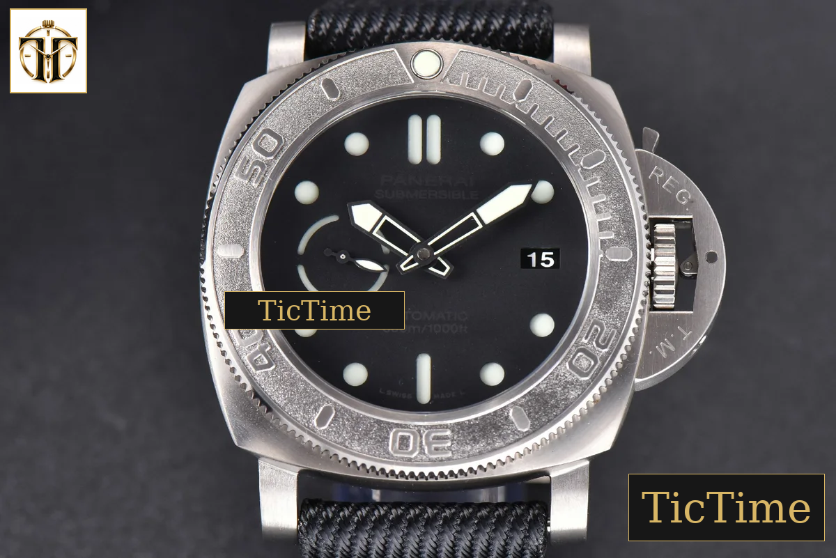 Mike Horn Submersible PAM984 47mm VSF Titanium Black Dial Nylon Strap P9010 — foto 2