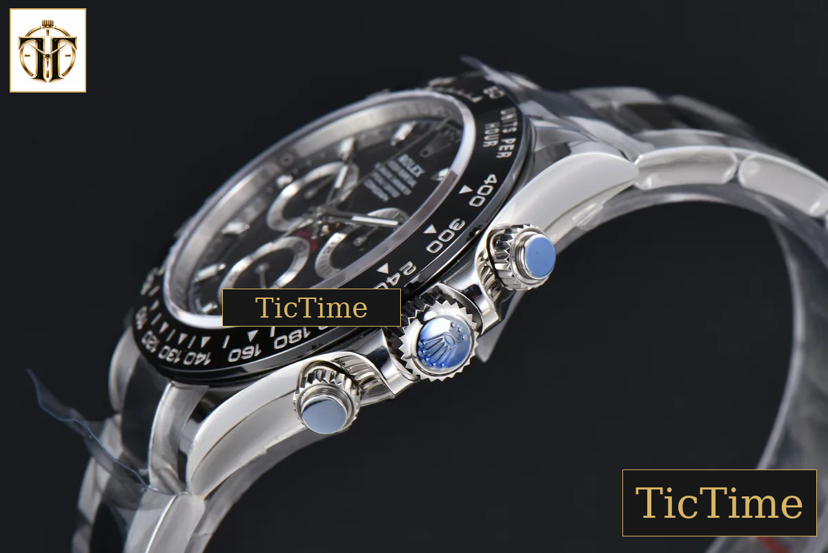 Daytona 116500 40mm APSF SS Black Dial Ceramic Bezel SS Bracelet SH4130 — foto 12