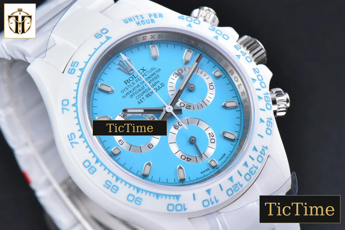 Daytona AETF White Ceramic Blue Dial Ceramic Bracelet V2 SA4130 — foto 14