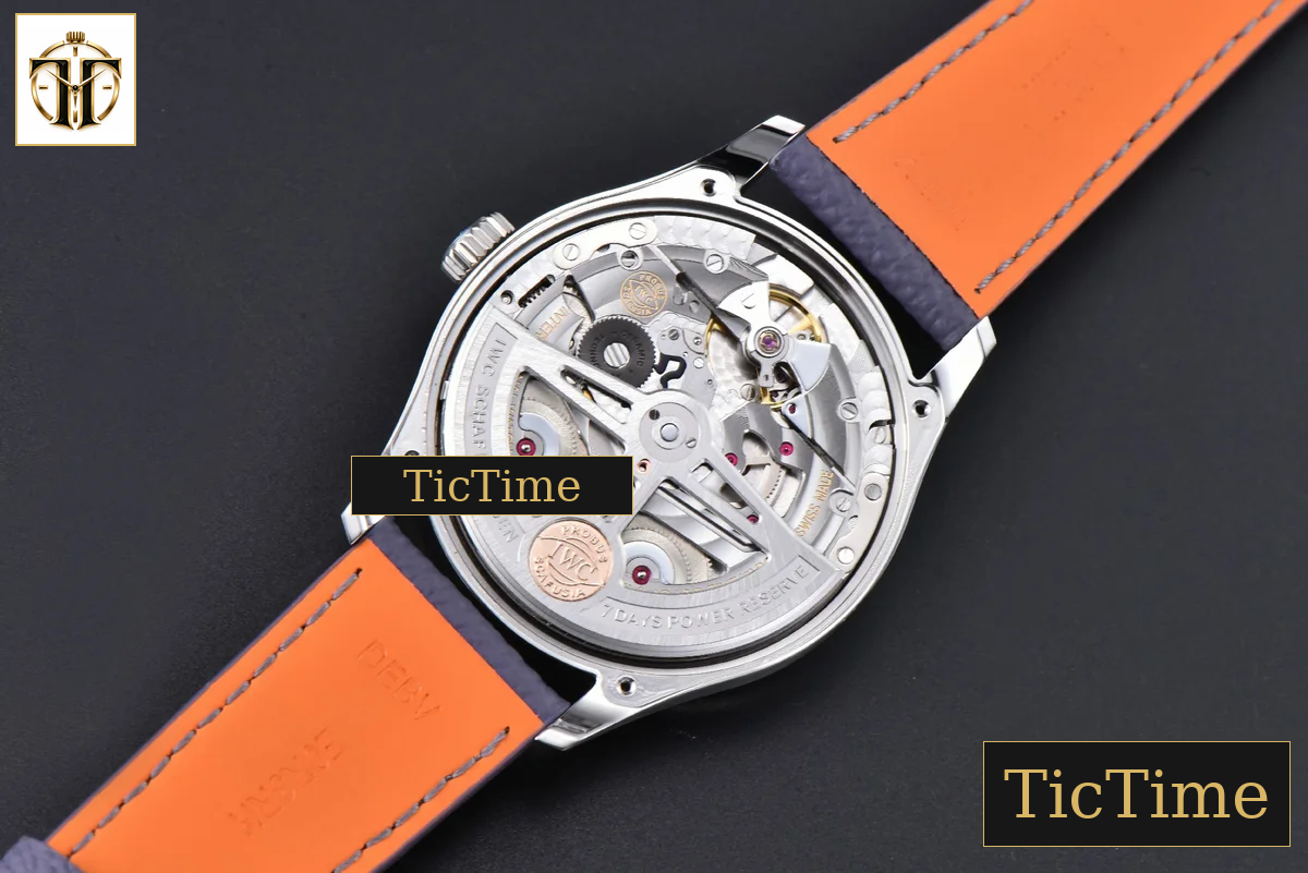 Portugieser Automatic 7 Days IWC0559D 42mm APSF Blue Dial SS Numeral Markers Gray Leather Strap A52010 — foto 17