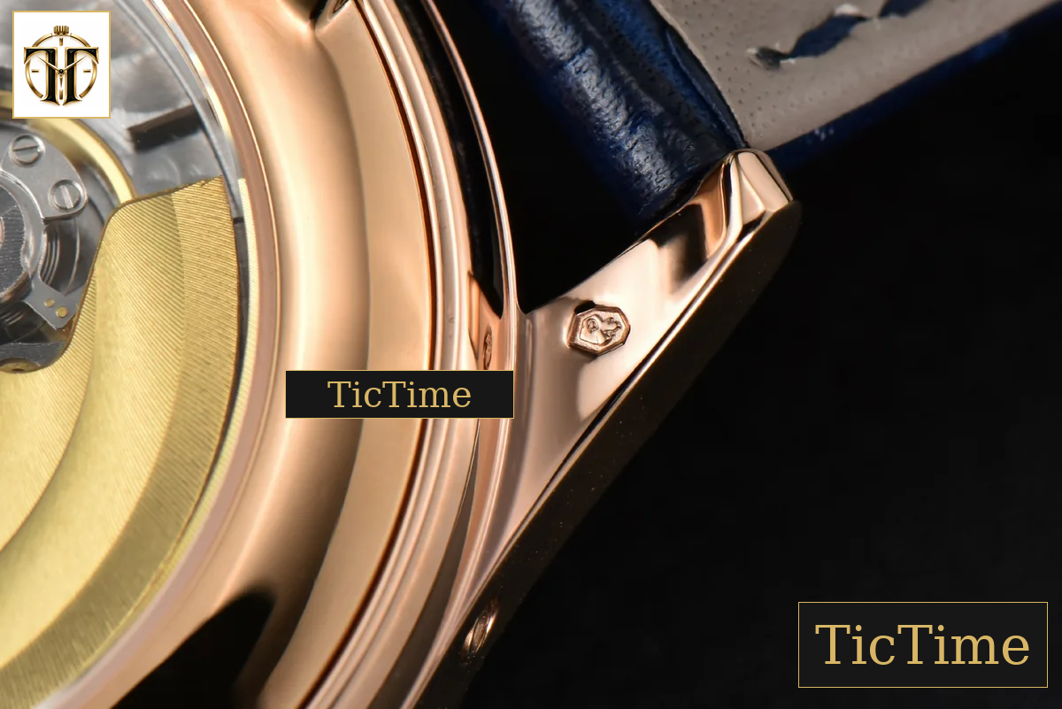 Annual Calendar Moonphase 5396 38.5mm ZF RG Blue Stick Dial Blue Leather Strap MY9015 — foto 21