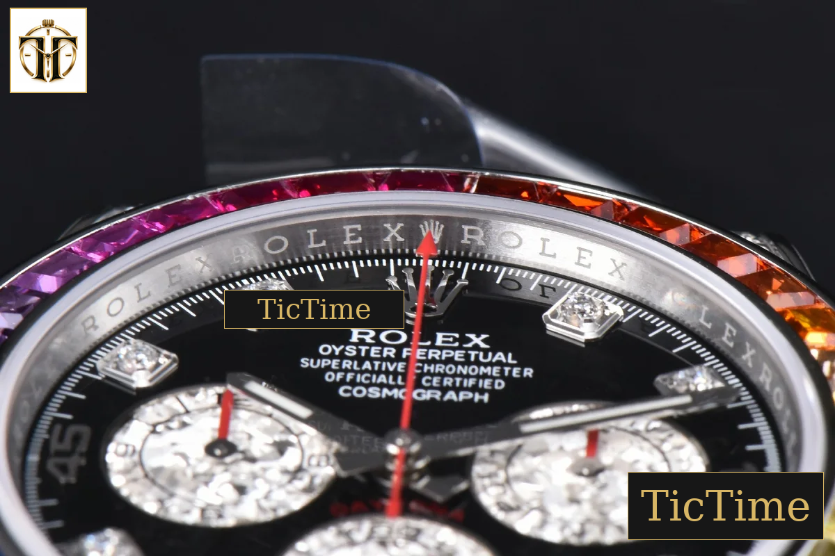 Daytona Rainbow 116599 ZF Black Diamonds Dial SS Bracelet SH4130 — foto 12