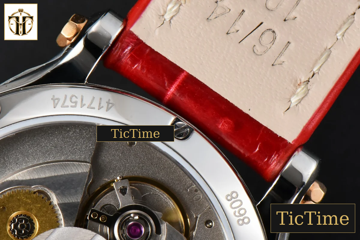 Happy Sport Automatic 33mm HWF RG/SS White Dial Red Leather Strap A2892 — foto 23
