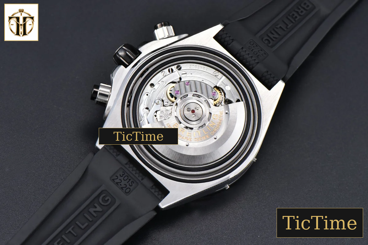 Chronomat B01 44mm BLSF Black Bezel Black Dial Rubber Strap 7750 — foto 18