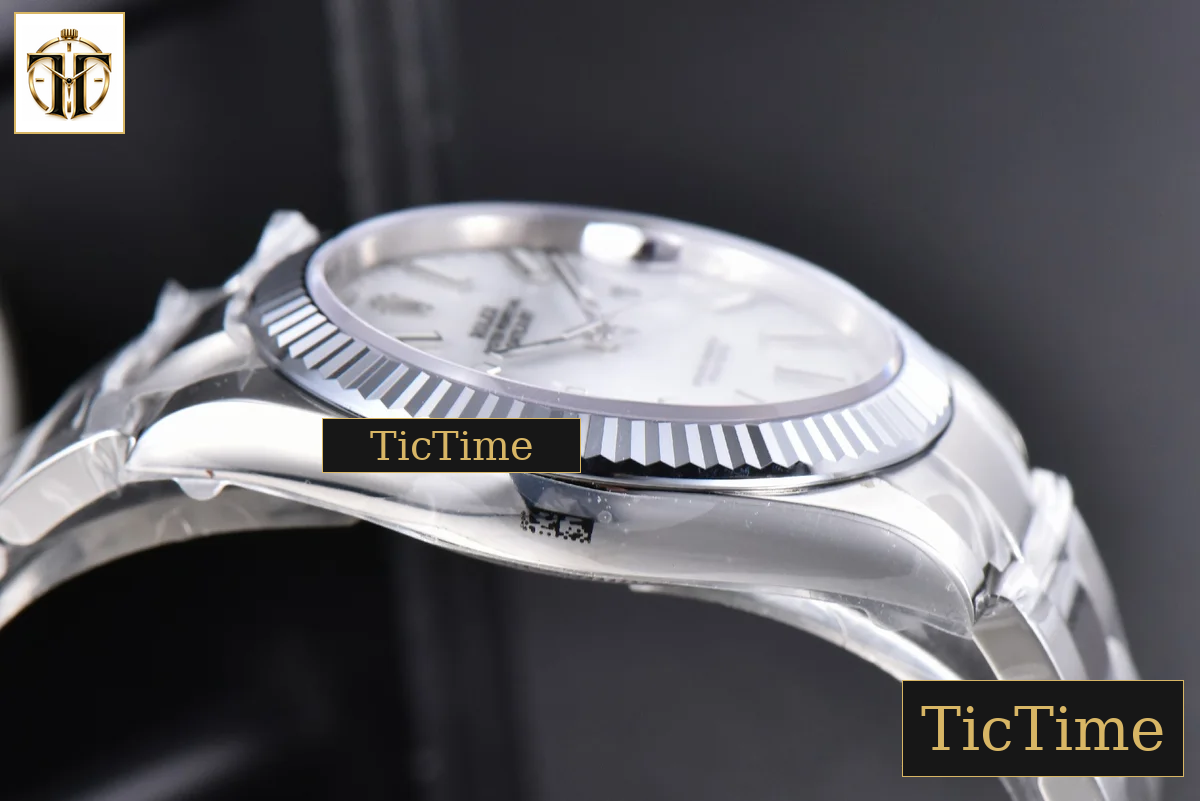 DateJust Fluted Bezel 126334 41mm VSF White Dial Oyster Bracelet VS3235 — foto 26