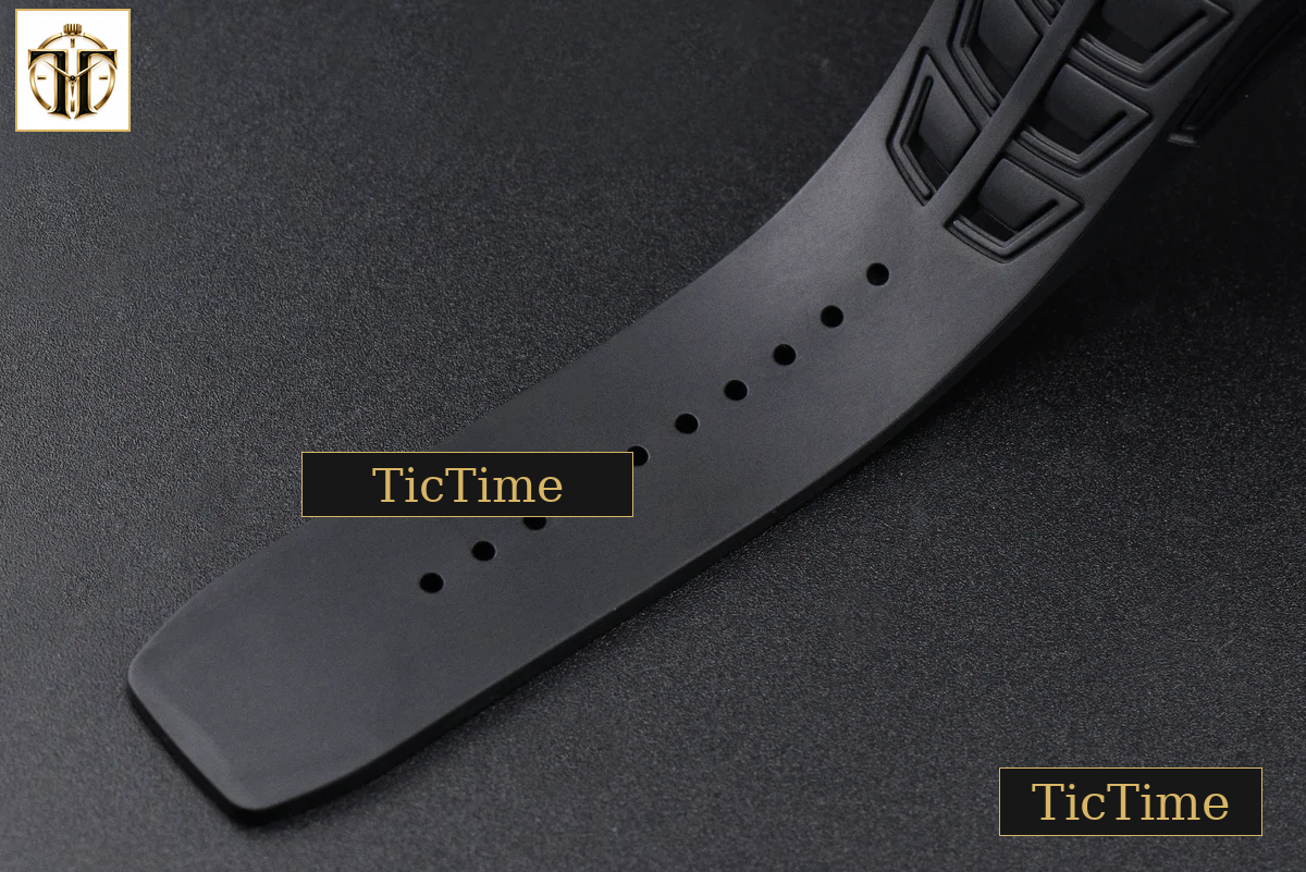 NTPT RM035-02 ZF Red Bezel Black Skeleton Dial Red Crown Black Rubber Strap V7 RMAL1 — foto 28