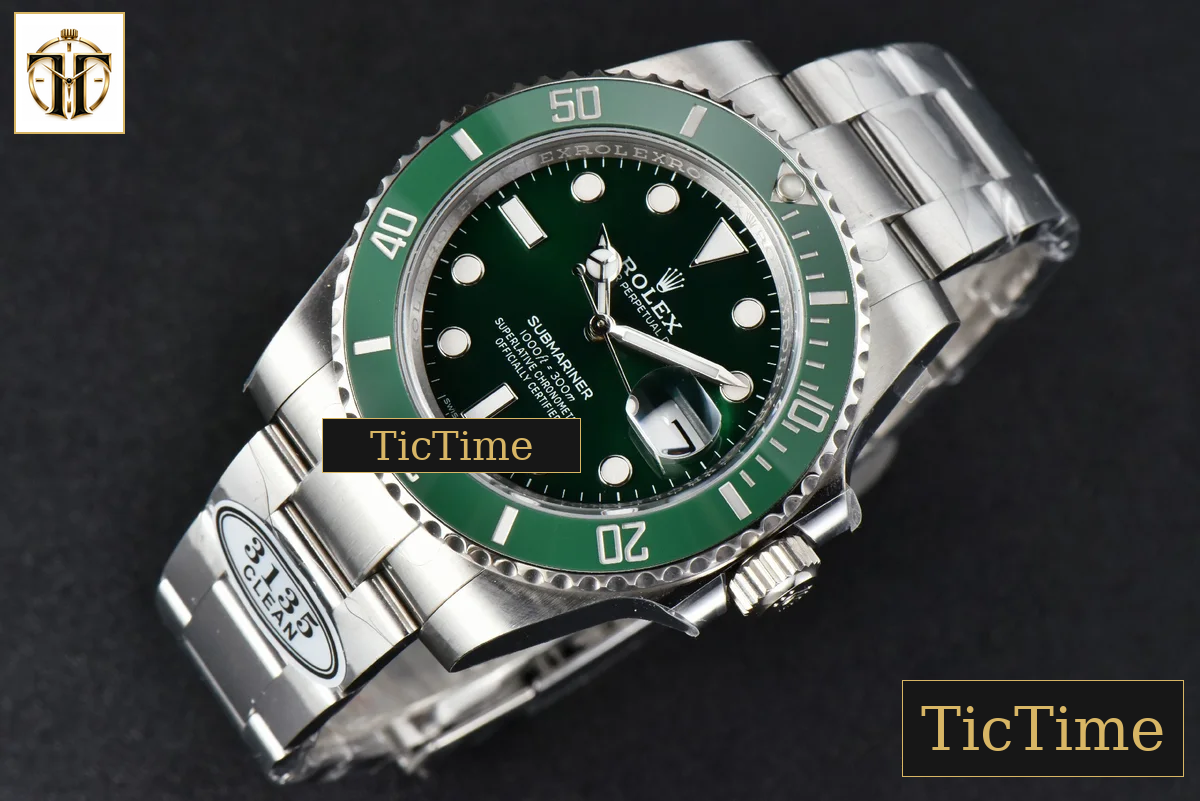 Submariner LV 116610 40mm Clean Factory Green Ceramic Green Dial SS Bracelet VS3135 — foto 11