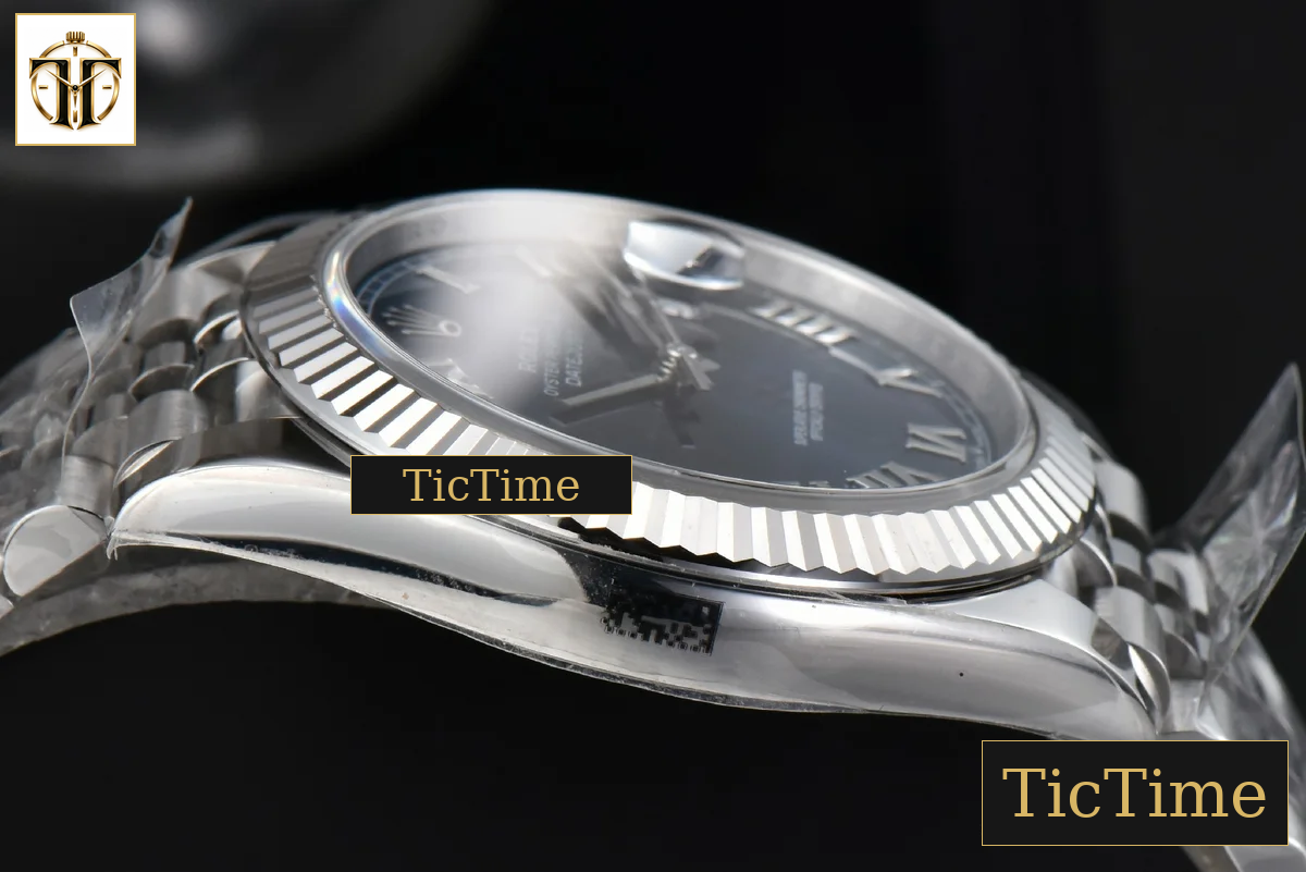 DateJust 904L Fluted Bezel 126334 41mm ARF Blue Dial Roma Marker Jubilee Bracelet 2824 — foto 14
