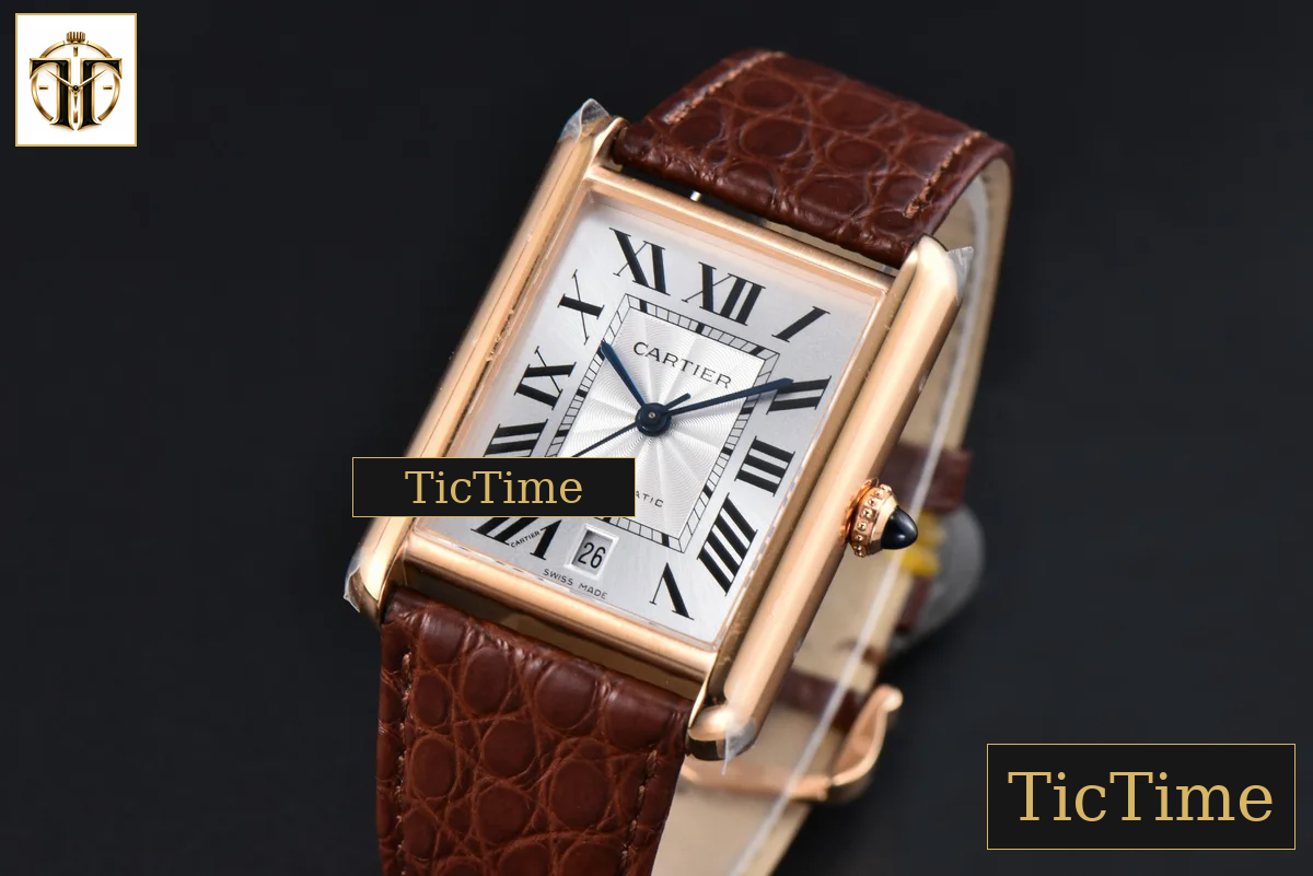 Tank Solo XL Automatic 31mm x 41mm AF RG Brown Leather Strap 9015 — foto 3