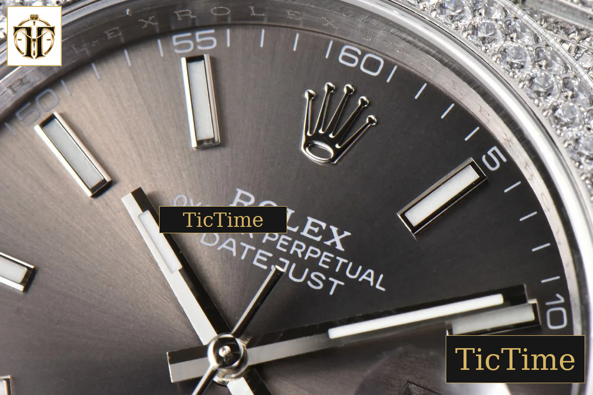 Datejust Full 41mm GMF Diamond Gray Dial Jubilee Bracelet A2824 — foto 4