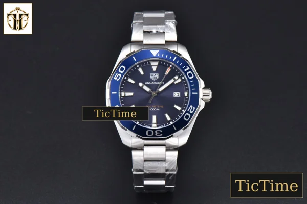 Foto frontal — Aquaracer 300M 41mm OF Purple Dial SS Bracelet SW200