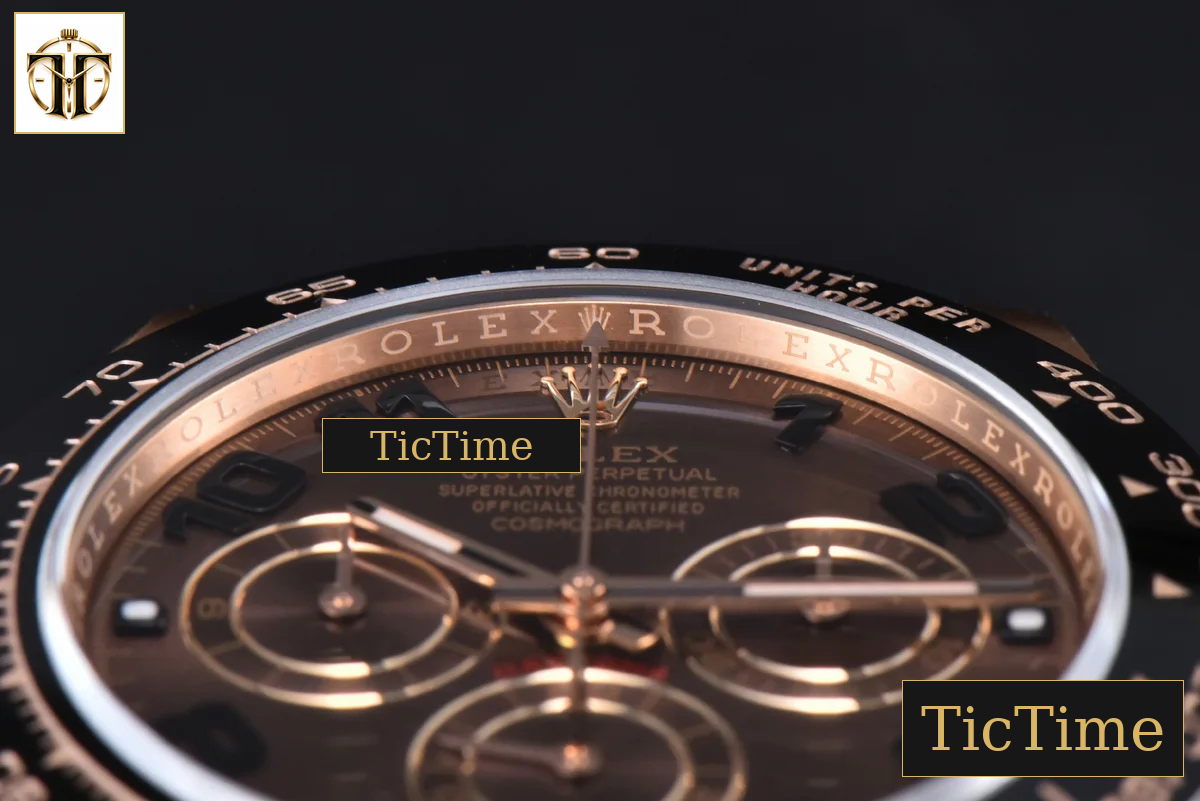 Daytona 116515 40mm Clean Factory RG Ceramic Brown Dial Digital Marker Oysterflex Strap 4130 — foto 13