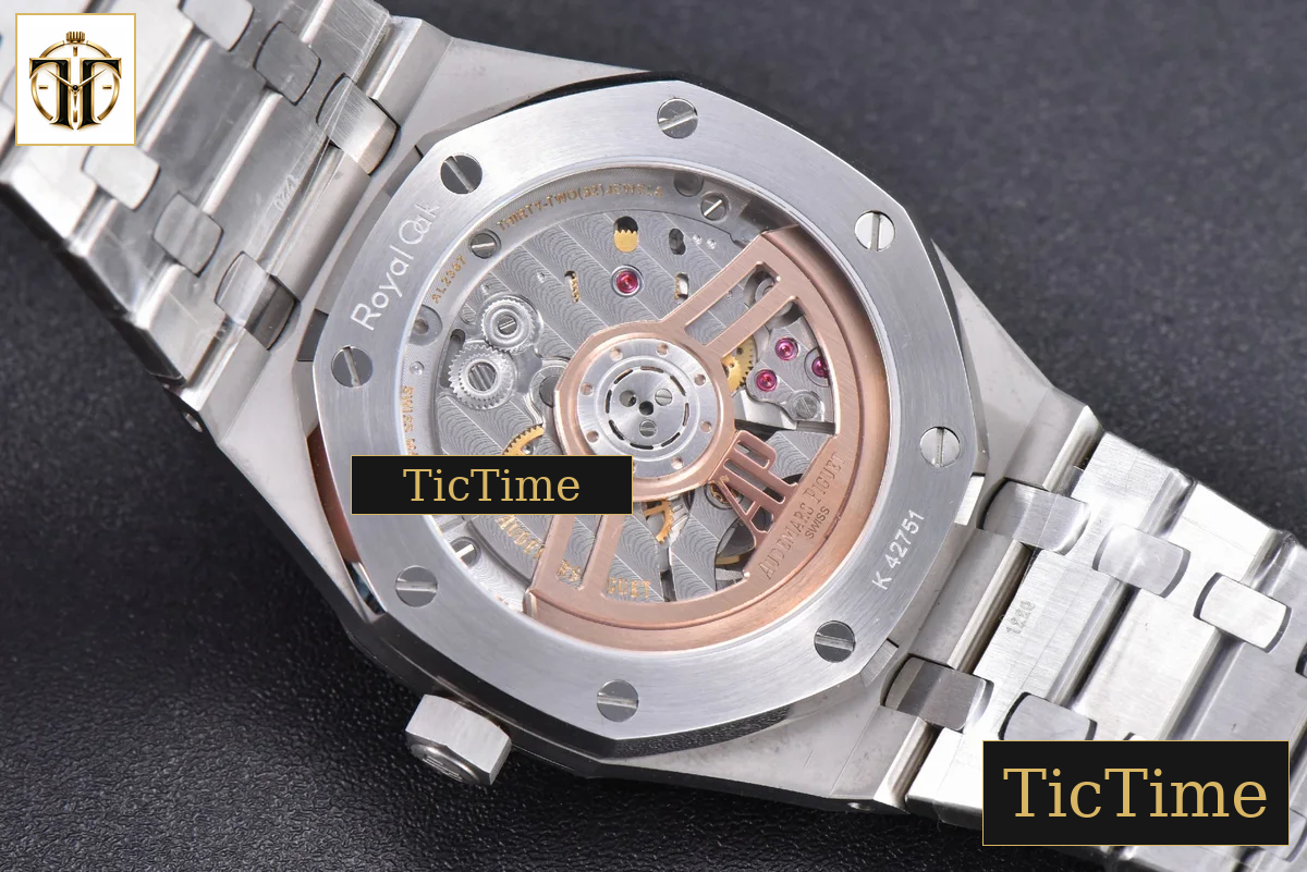 Royal Oak 15500 41mm OMF Black Textured Dial SS Bracelet V2 Miyota 9015 — foto 16