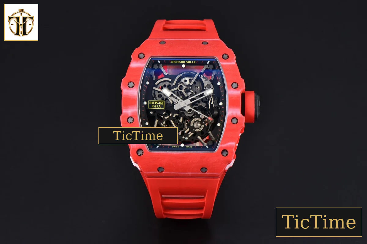 NTPT RM035-02 ZF Red Skeleton Dial Red Rubber Strap RMAL1 — foto 2