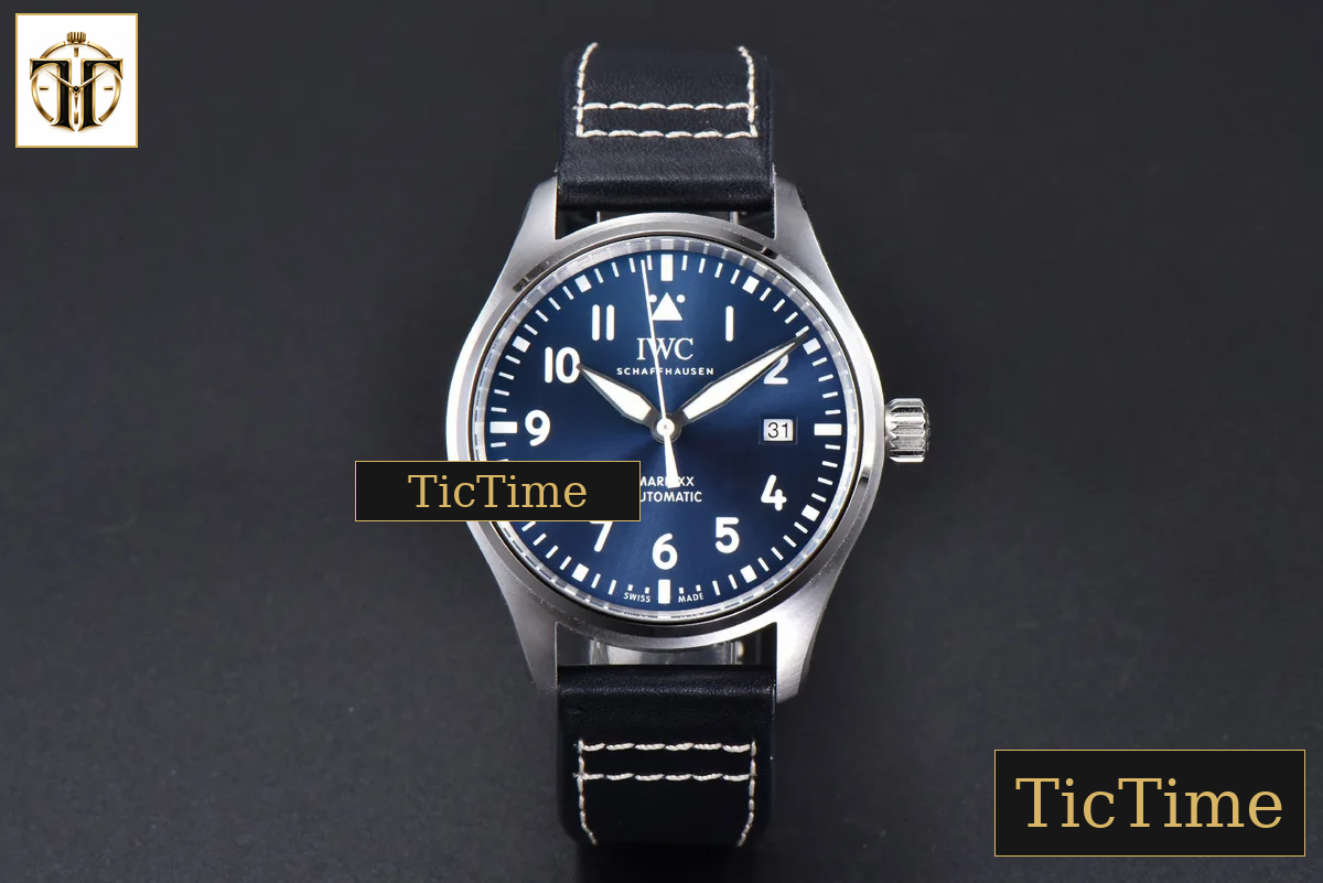 Pilot Mark XX IW328203 40mm ZF Blue Dial Dark Blue Leather Strap A32111 — foto 2