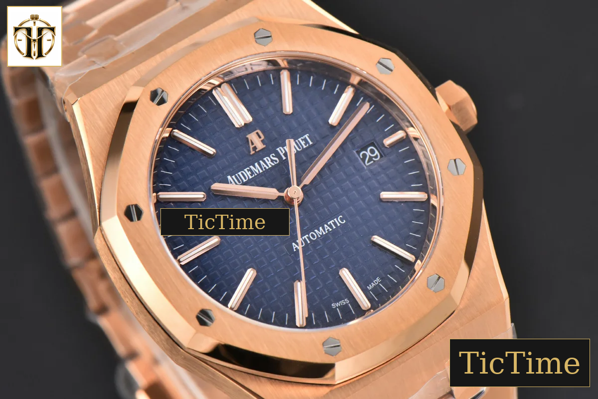 Royal Oak 15400 41mm ZF RG Blue Textured Dial RG Bracelet SA3120 — foto 12